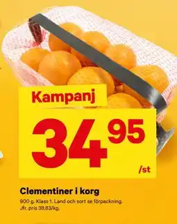 City Gross Clementiner i korg, SEK 34.95 erbjuda