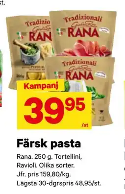 City Gross Färsk pasta, SEK 39.95 erbjuda