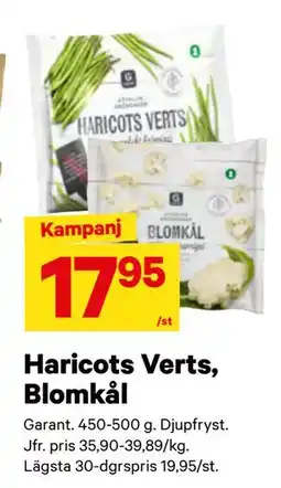City Gross Haricots Verts, Blomkål, SEK 17.95 erbjuda