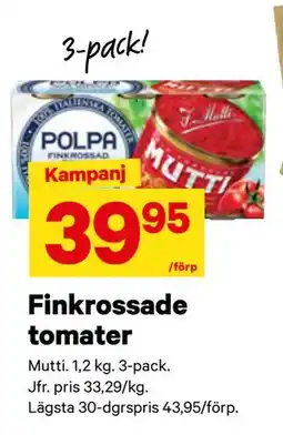 City Gross Finkrossade tomater, SEK 39.95 erbjuda