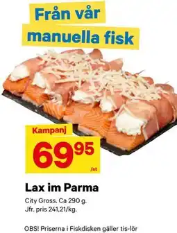 City Gross Lax im Parma, SEK 69.95 erbjuda