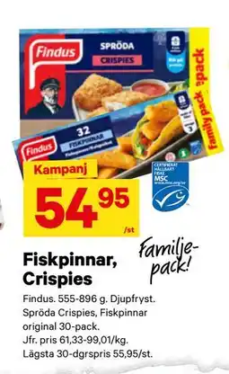 City Gross Fiskpinnar, Crispies, SEK 54.95 erbjuda