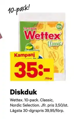 City Gross Diskduk, SEK 35 erbjuda