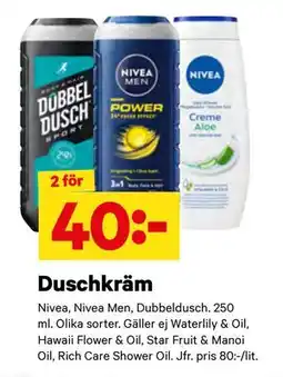 City Gross Duschkräm, SEK 40 erbjuda