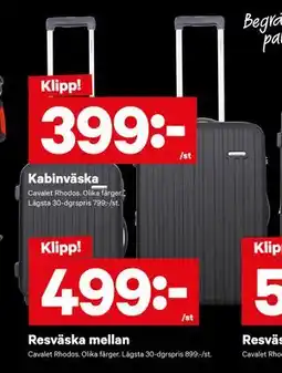 City Gross Resväska mellan, SEK 499 erbjuda