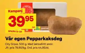 City Gross Vår egen Pepparkaksdeg, SEK 39.95 erbjuda