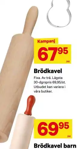 City Gross Brödkavel, SEK 67.95 erbjuda