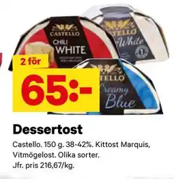 City Gross Dessertost, SEK 65 erbjuda
