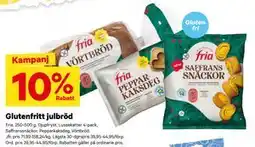 City Gross Glutenfritt julbröd erbjuda