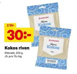 City Gross Kokos riven, SEK 30 erbjuda