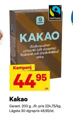 City Gross Kakao, SEK 44.95 erbjuda