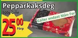 Supergrossen Pepparkaksdeg, SEK 25 erbjuda