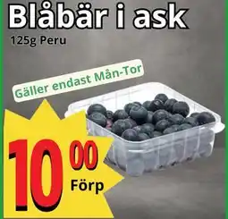 Supergrossen Blåbär i ask, SEK 10 erbjuda