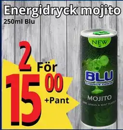 Supergrossen Energidryck mojito, SEK 15 erbjuda