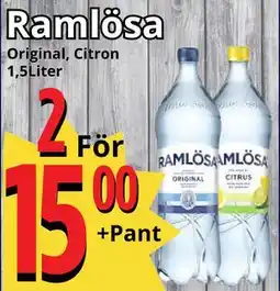 Supergrossen Ramlösa, SEK 15 erbjuda