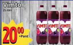 Supergrossen Vimto, SEK 20 erbjuda
