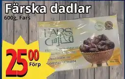 Supergrossen Färska dadlar, SEK 25 erbjuda
