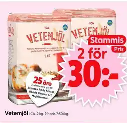 ICA Supermarket ICA Vetemjöl erbjuda