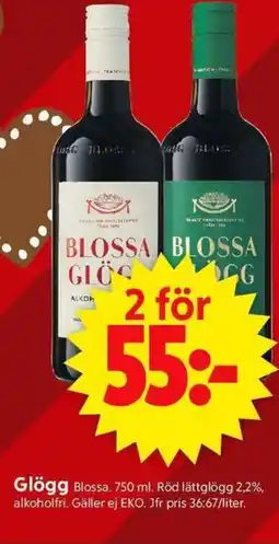 ICA Supermarket BLOSSA Glögg erbjuda