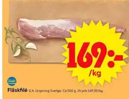 ICA Supermarket ICA Fläskfilé erbjuda