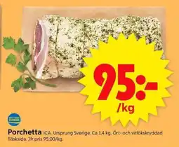 ICA Supermarket ICA Porchetta erbjuda