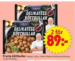 ICA Supermarket Dafgård Frysta köttbullar erbjuda