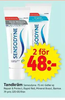 ICA Supermarket Sensodyne Tandkräm erbjuda