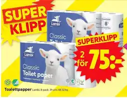 ICA Supermarket Lambi Toalettpapper erbjuda