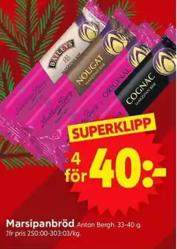 ICA Supermarket Anton Berg Marsipanbröd erbjuda