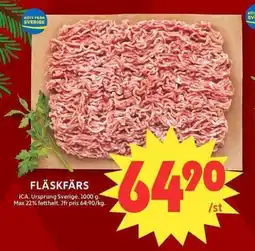 ICA Maxi Fläskfärs erbjuda
