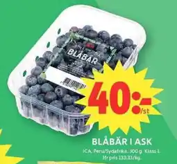 ICA Maxi ICA Blåbär i ask erbjuda