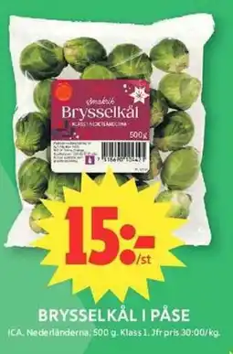 ICA Maxi ICA Brysselkål i påse erbjuda