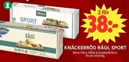 ICA Maxi WASA Knäckebröd rågi, sport erbjuda