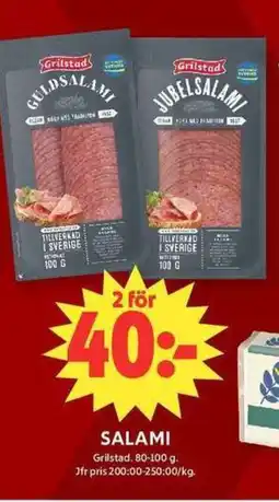ICA Maxi GRILSTAD Salami erbjuda