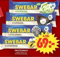 ICA Maxi DALBLADS SWEBAR Proteinbar erbjuda