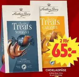 ICA Maxi ANTHON BERG Chokladpåse erbjuda
