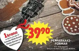 ICA Maxi Pepparkaks- formar erbjuda