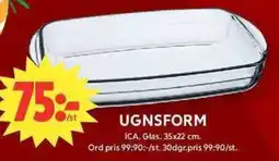 ICA Maxi Ugnsform erbjuda