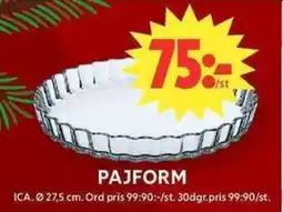 ICA Maxi Pajform erbjuda