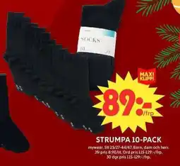 ICA Maxi Strumpa 10-pack erbjuda