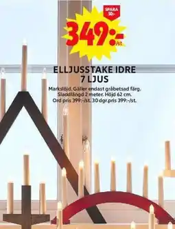 ICA Maxi Elljusstake idre 7 ljus erbjuda