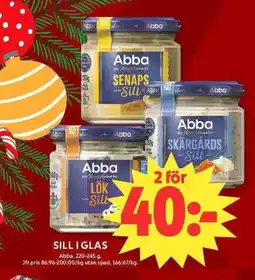 ICA Maxi ABBA Sill i glas erbjuda