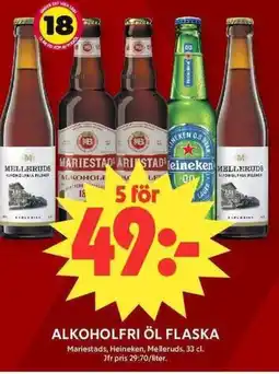 ICA Maxi Alkoholfri öl flaska erbjuda