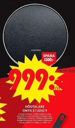 ICA Maxi Högtalare onyx studio 9 erbjuda