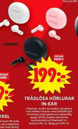 ICA Maxi Trådlösa hörlurar erbjuda