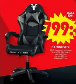 ICA Maxi GOAT Gamingstol erbjuda