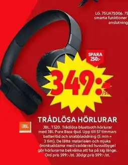 ICA Maxi JBL Trådlösa hörlurar erbjuda