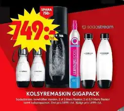 ICA Maxi SODASTREAM Kolsyremaskin gigapack erbjuda