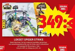 ICA Maxi METAL MACHINES Lekset spider strike erbjuda
