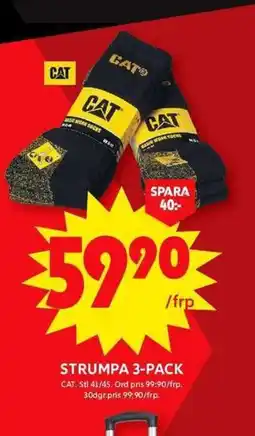 ICA Maxi CAT Strumpa 3-pack erbjuda